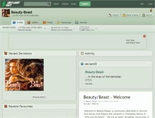 Tablet Screenshot of beauty-beast.deviantart.com