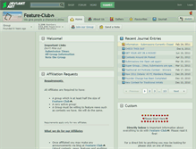 Tablet Screenshot of feature-club.deviantart.com