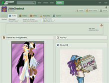 Tablet Screenshot of littlechestnut.deviantart.com