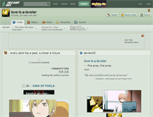 Tablet Screenshot of love-is-a-leveler.deviantart.com