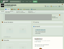 Tablet Screenshot of combobreakerplz.deviantart.com