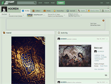 Tablet Screenshot of hoorein.deviantart.com