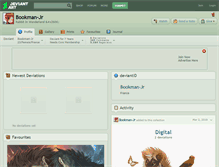 Tablet Screenshot of bookman-jr.deviantart.com