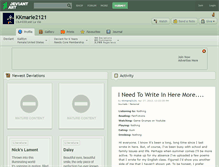 Tablet Screenshot of kkmarie2121.deviantart.com