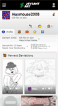 Mobile Screenshot of maxmouse2008.deviantart.com
