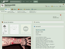 Tablet Screenshot of maxmouse2008.deviantart.com