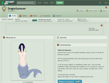 Tablet Screenshot of dragonsumoner.deviantart.com