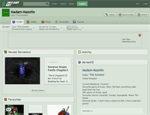 Tablet Screenshot of madam-mazelle.deviantart.com