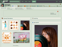Tablet Screenshot of melanges.deviantart.com