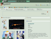 Tablet Screenshot of duelistgirl97.deviantart.com