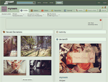 Tablet Screenshot of myreem.deviantart.com