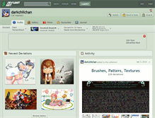 Tablet Screenshot of darkchiichan.deviantart.com