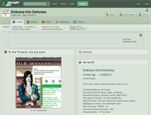 Tablet Screenshot of embrace-the-darkness.deviantart.com
