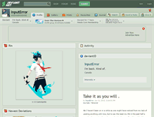 Tablet Screenshot of inputerror.deviantart.com