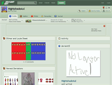 Tablet Screenshot of nightshadeaxl.deviantart.com