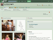 Tablet Screenshot of ilovefatteninggirls.deviantart.com