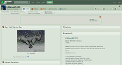 Desktop Screenshot of littlewolfy123.deviantart.com