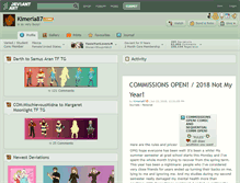 Tablet Screenshot of kimeria87.deviantart.com