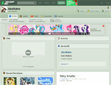 Tablet Screenshot of alexikaine.deviantart.com