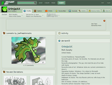 Tablet Screenshot of grimjackx.deviantart.com