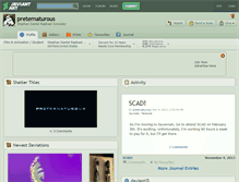 Tablet Screenshot of preternaturous.deviantart.com