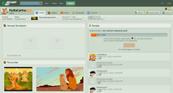 Desktop Screenshot of hydracarina.deviantart.com