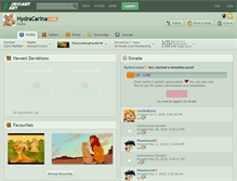 Tablet Screenshot of hydracarina.deviantart.com