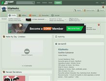 Tablet Screenshot of kitaneeko.deviantart.com
