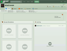 Tablet Screenshot of delasilverado.deviantart.com