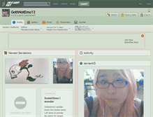 Tablet Screenshot of gothnotemo13.deviantart.com