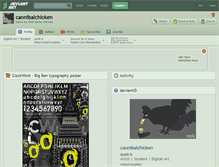 Tablet Screenshot of cannibalchicken.deviantart.com
