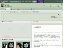 Tablet Screenshot of lyruse.deviantart.com