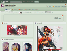 Tablet Screenshot of naomilovechan.deviantart.com