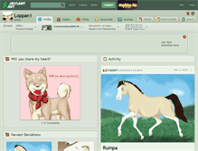 Tablet Screenshot of loppan1.deviantart.com