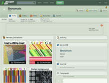 Tablet Screenshot of ebonymusic.deviantart.com