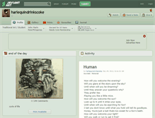 Tablet Screenshot of harlequindrinkscoke.deviantart.com
