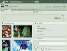 Tablet Screenshot of dhui.deviantart.com