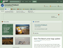 Tablet Screenshot of coronasavethebeach.deviantart.com