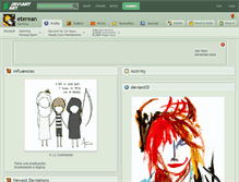 Tablet Screenshot of eterean.deviantart.com