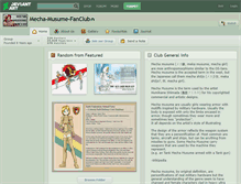 Tablet Screenshot of mecha-musume-fanclub.deviantart.com