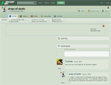 Tablet Screenshot of drops-of-death.deviantart.com