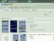 Tablet Screenshot of point-zero-club.deviantart.com