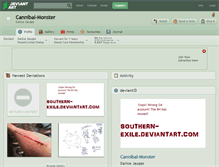 Tablet Screenshot of cannibal-monster.deviantart.com