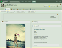 Tablet Screenshot of devil-without-horns.deviantart.com