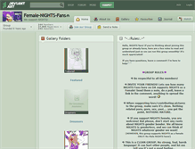 Tablet Screenshot of female-nights-fans.deviantart.com