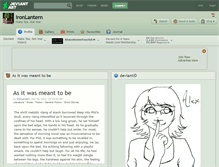 Tablet Screenshot of ironlantern.deviantart.com