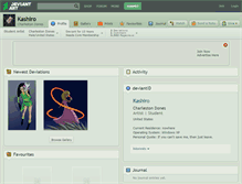 Tablet Screenshot of kashiro.deviantart.com