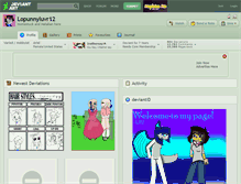 Tablet Screenshot of lopunnyluvr12.deviantart.com