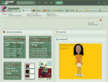 Tablet Screenshot of cjoycoolio.deviantart.com