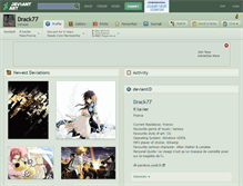 Tablet Screenshot of drack77.deviantart.com